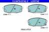 Set placute frana ATE 13.0470-5742.2