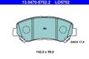 Set placute frana ATE 13.0470-5752.2