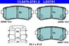 SET PLACUTE FRANA ATE 13.0470-5781.2 - Compatibil cu HYUNDAI, KIA