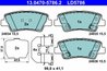 Set placute frana ATE 13.0470-5786.2