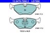 SET PLACUTE FRANA ATE 13.0470-7090.2 - Compatibil cu BMW