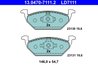 Set placute frana ATE 13.0470-7111.2