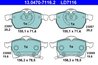 SET PLACUTE FRANA ATE 13.0470-7116.2 - Compatibil cu CHEVROLET, OPEL, VAUXHALL