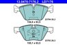 SET PLACUTE FRANA ATE 13.0470-7176.2 - Compatibil cu BMW