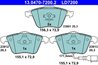 Set placute frana ATE 13.0470-7200.2