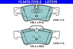 Set placute frana ATE 13.0470-7219.2