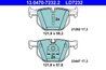 SET PLACUTE FRANA ATE 13.0470-7232.2 - Compatibil cu BMW