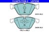 Set placute frana ATE 13.0470-7238.2