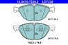 Set placute frana ATE 13.0470-7239.2