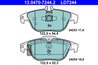 Set placute frana ATE 13.0470-7244.2
