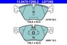 Set placute frana ATE 13.0470-7268.2