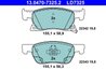 SET PLACUTE FRANA ATE 13.0470-7325.2 - Compatibil cu CHEVROLET, OPEL, VAUXHALL