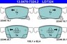 Set placute frana ATE 13.0470-7324.2