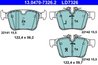 SET PLACUTE FRANA ATE 13.0470-7326.2 - Compatibil cu JAGUAR, LAND ROVER, VOLVO