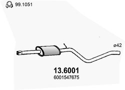 Toba esapament intermediara ASSO 13.6001
