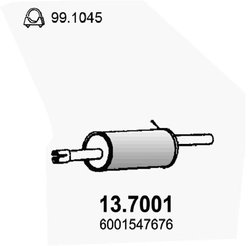 TOBA ESAPAMENT FINALA ASSO 13.7001 - Compatibil cu DACIA, RENAULT