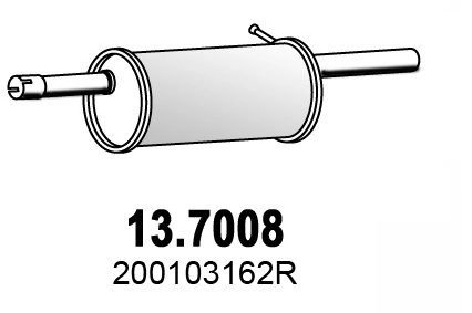 TOBA ESAPAMENT FINALA ASSO 13.7008 - Compatibil cu DACIA, RENAULT