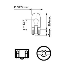 BEC, LUMINI BORD PHILIPS 13256CP - Compatibil cu DAF, IVECO, MAN, MERCEDES-BENZ, NISSAN, RENAULT TRUCKS, SETRA