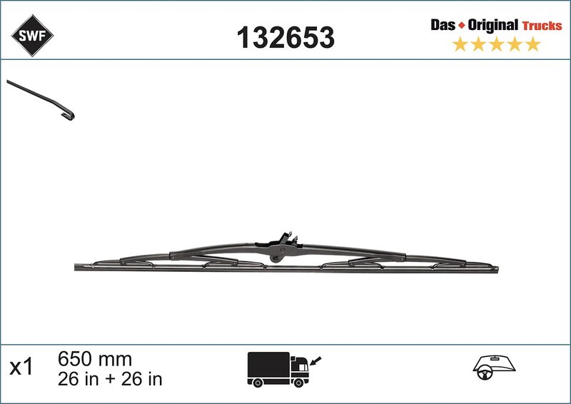 LAMELA STERGATOR SWF 132653 - Compatibil cu RENAULT TRUCKS