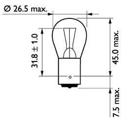 Bec, semnalizator PHILIPS 13498B2