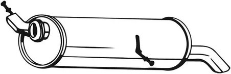 TOBA ESAPAMENT FINALA BOSAL 135-075 - Compatibil cu CITROEN, PEUGEOT