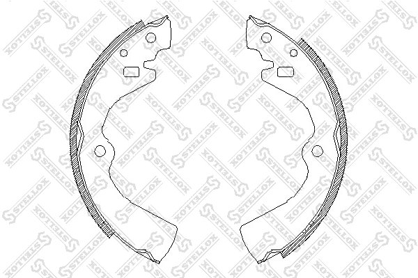 Set saboti frana Stellox 138 100-SX