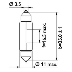 BEC, ILUMINARE NUMAR CIRCULATIE PHILIPS 13844B2 - Compatibil cu DAF, IRISBUS, IVECO, MAN, MERCEDES-BENZ, NEOPLAN, RENAULT TRUCKS