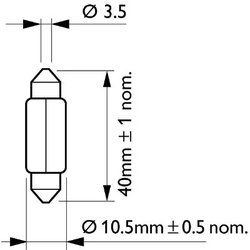 Bec incandescent PHILIPS 13864CP