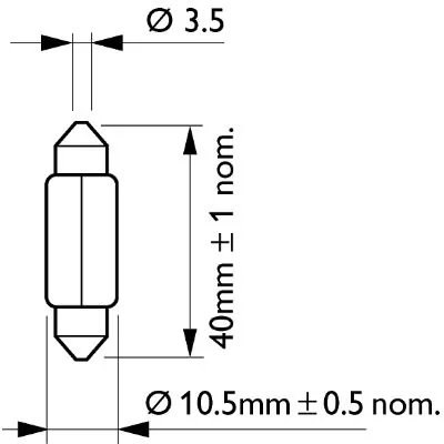 Bec incandescent PHILIPS 13864CP