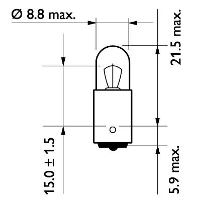 Bec, semnalizator PHILIPS 13929B2