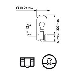 Bec, semnalizator PHILIPS 13961CP