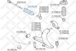 BURDUF CAUCIUC DIRECTIE STELLOX 14-17002-SX - Compatibil cu ISUZU, SUBARU
