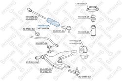 BURDUF CAUCIUC DIRECTIE STELLOX 14-51001-SX - Compatibil cu CHEVROLET, DAEWOO, HYUNDAI, KIA