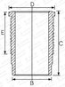 CAMASA CILINDRU GOETZE ENGINE 14-670050-00 - Compatibil cu ERF, MAN, NEOPLAN