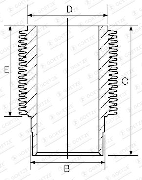 Camasa cilindru Goetze Engine 14-900100-00