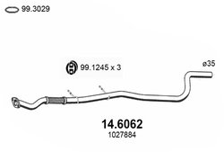 Toba esapament intermediara ASSO 14.6062