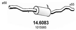 TOBA ESAPAMENT INTERMEDIARA ASSO 14.6083 - Compatibil cu FORD, SEAT, VW