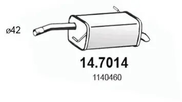 Toba esapament finala ASSO 14.7014