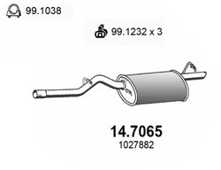 TOBA ESAPAMENT FINALA ASSO 14.7065 - Compatibil cu FORD