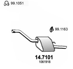 TOBA ESAPAMENT FINALA ASSO 14.7101 - Compatibil cu FORD