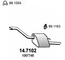 Toba esapament finala ASSO 14.7102