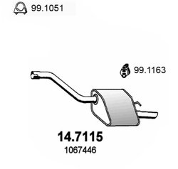 Toba esapament finala ASSO 14.7115