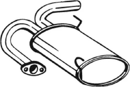 TOBA ESAPAMENT FINALA BOSAL 145-075 - Compatibil cu NISSAN