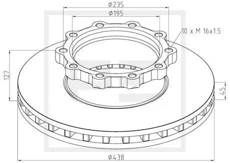 Disc frana PE Automotive 146.204-00A