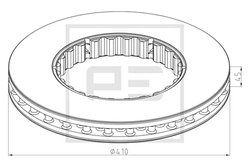 DISC FRANA PE AUTOMOTIVE 146.223-10A - Piesa auto compatibila cu mai multe marci
