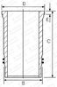 Camasa cilindru Goetze Engine 15-480450-00