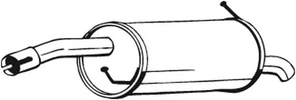 TOBA ESAPAMENT FINALA BOSAL 154-443 - Compatibil cu FORD