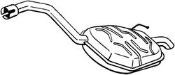 TOBA ESAPAMENT FINALA BOSAL 154-635 - Compatibil cu FORD