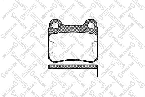 Set placute frana Stellox 168 010-SX