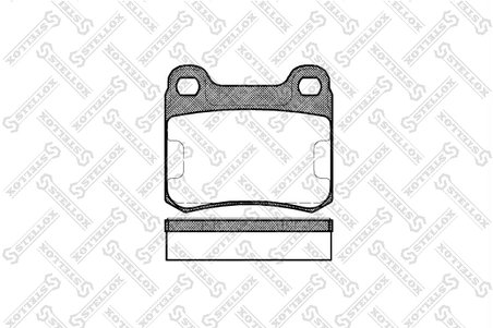 Set placute frana Stellox 168 010-SX
